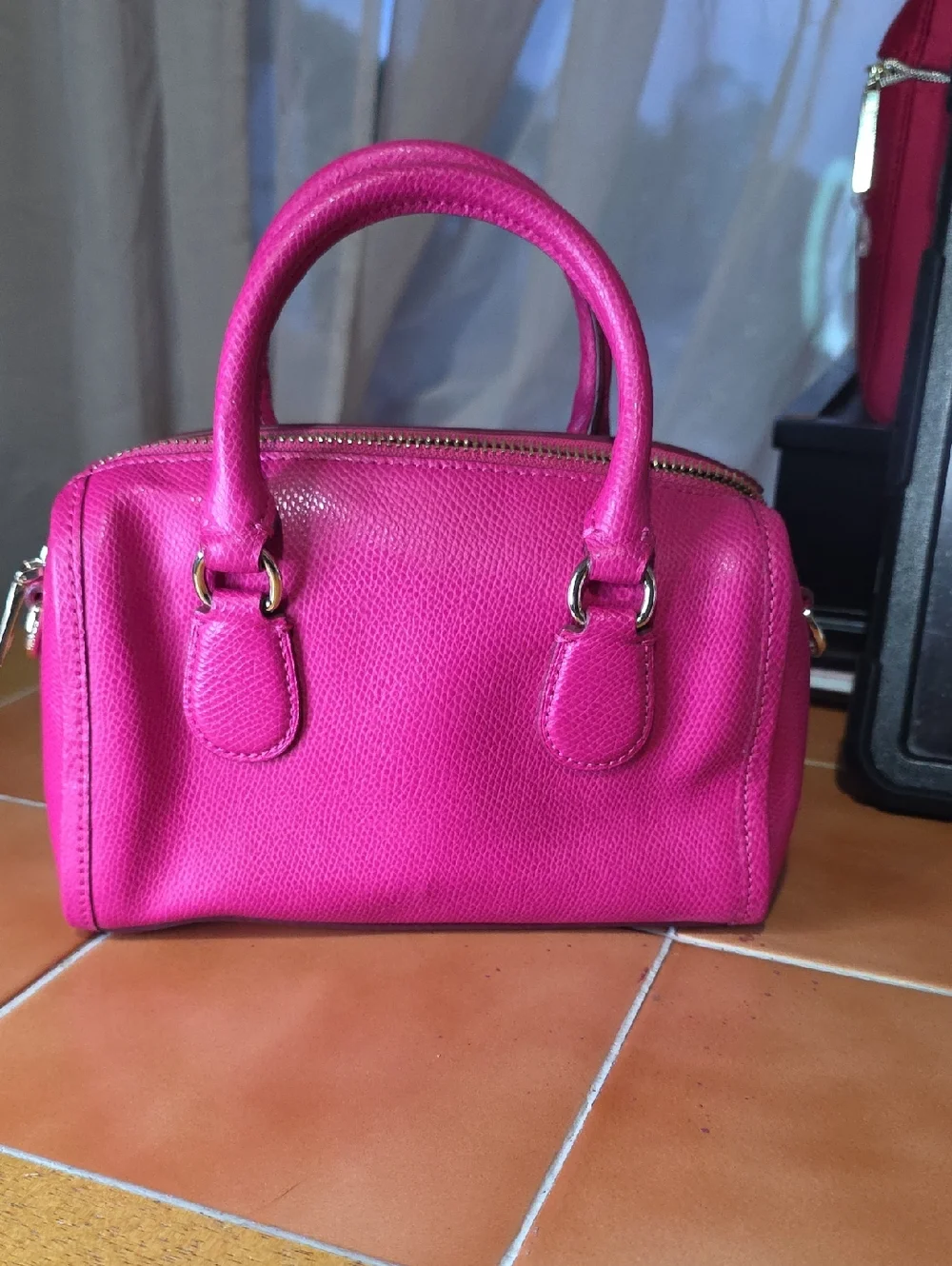 Coach Leather Mini Bennett Satchel Crossbody – Pink Ruby (Like New) - Picture 11 of 13
